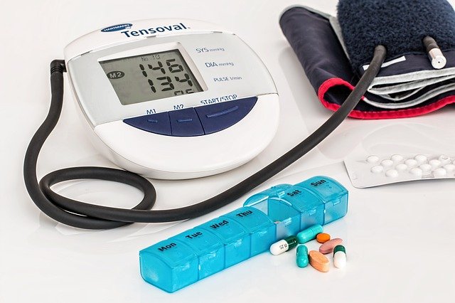 Blood pressure monitor with high blood pressure reading